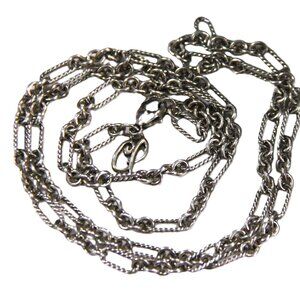 22" CAROLYN POLLACK STERLING SILVER FANCY CHAIN NECKLACE